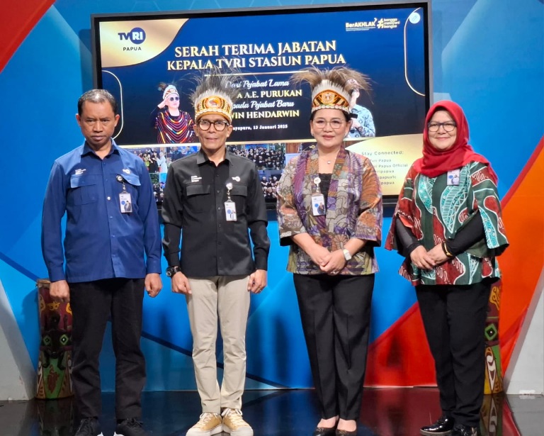 Awali 2025, LPP TVRI Papua Lakukan Sertijab Pergantian Kepala Stasiun