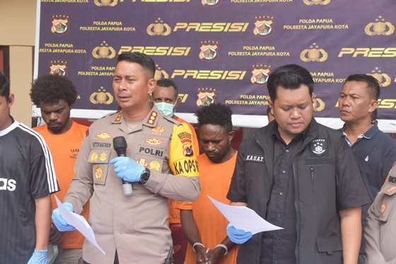 Empat Pemuda Viral di Medsos Ganggu Ketertiban di Ekspo Waena Jadi Tersangka