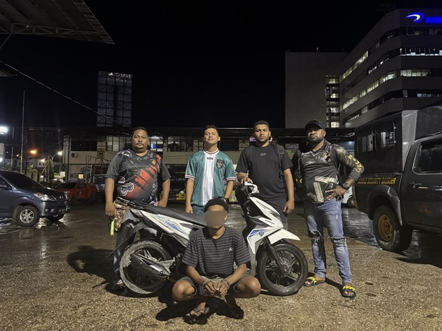 Tim Resmob Numbay Ciduk Pelaku Curanmor di Kelurahan Gurabesi