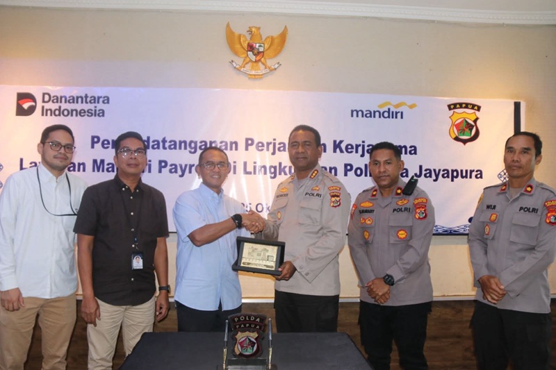 Polresta Jayapura Teken MoU Bersama Bank Mandiri