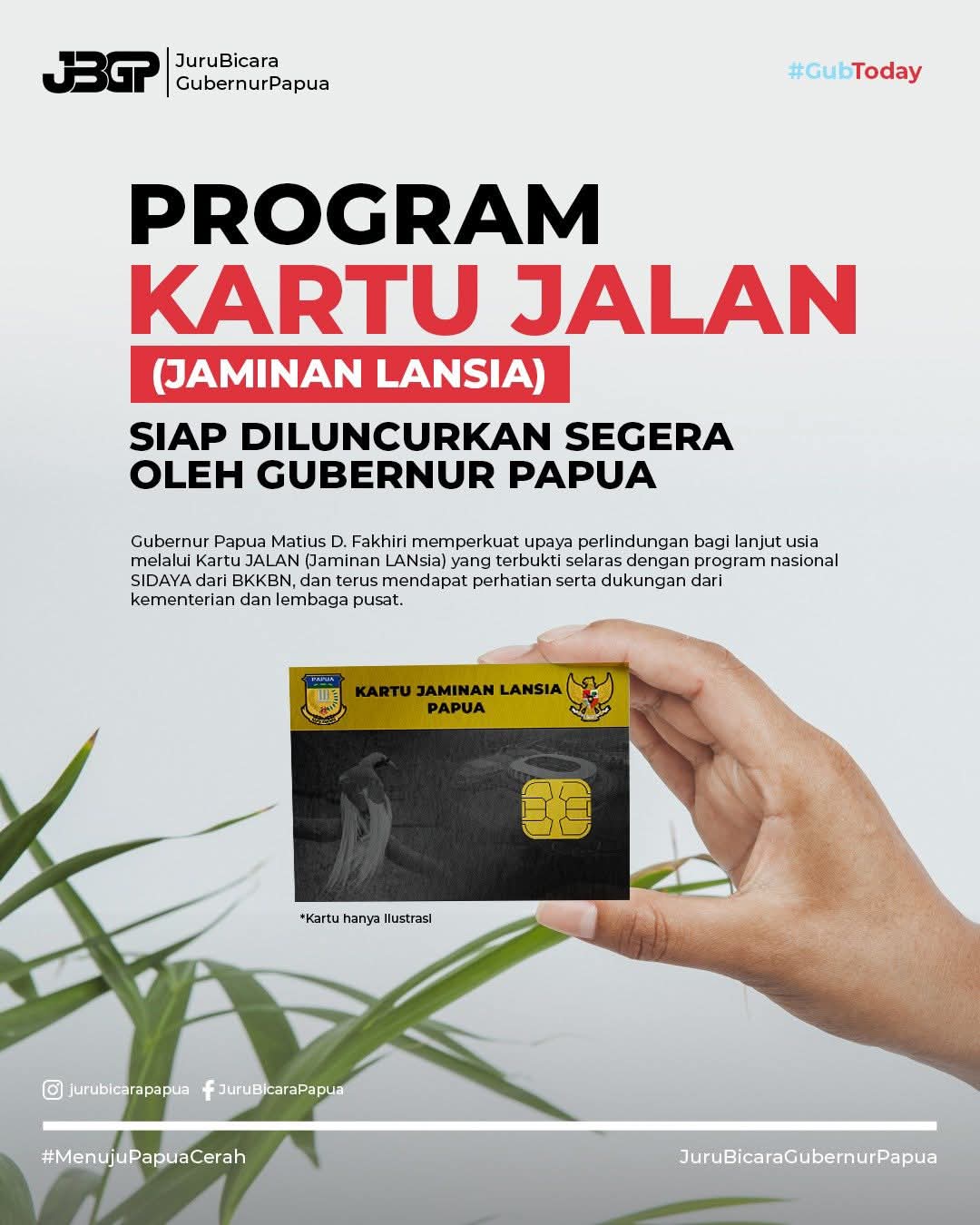 Program Kartu Jalan Mulai Digas ! Papua Siap Lauching Jaminan Lansia Pertama Di Timur Indonesia
