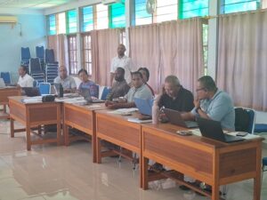 Sebagian peserta Lokakarya menuju Sinode Keuskupan Jayapura