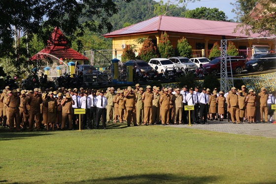 Suasana apel pagi di lingkup Pemkot Jayapura