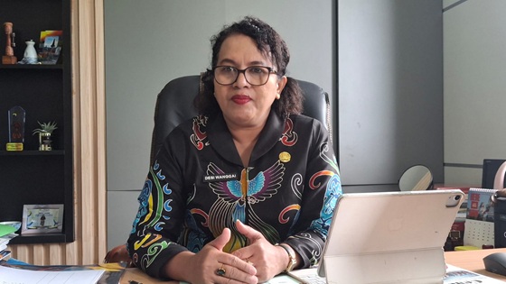Kepala Badan Pengelolaan Keuangan dan Aset Daerah Kota Jayapura, Dessy Yanti Wanggai. (celo)