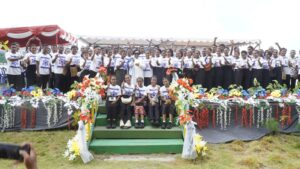 Para pengisi acara di Perayaan Injil Masuk di Pulau Metudebi - Kota Jayapura