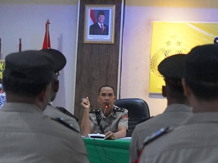 Polresta Jayapura Kota Gelar Sidang Disiplin, Tujuh Personel Terima Sanksi