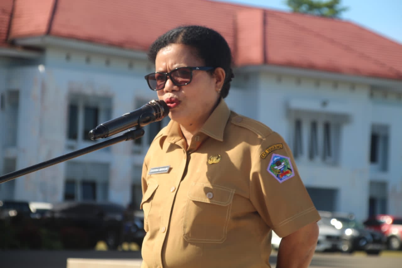 Apel Pagi di Dekai, ASN Diminta Disiplin dan Kejar Laporan Kinerja