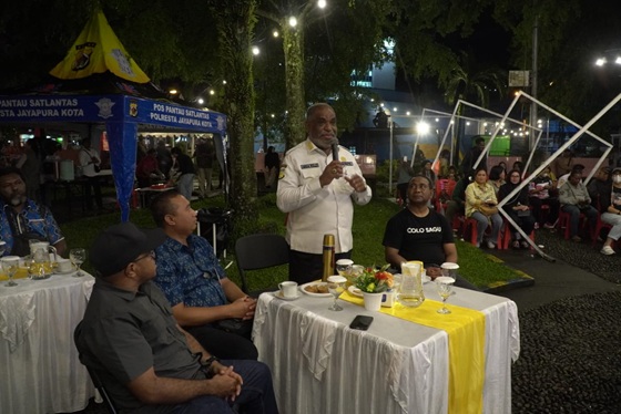 Walikota Jayapura Abisai Rollo di Acara Bincang Sagu
