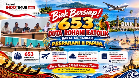 Biak bersiap Duta Rohani Katolik siap menuju Biak