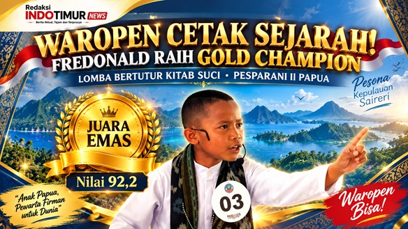 Waropen Cetak Sejarah Raih Champion